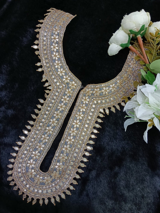 Embroidered Neck Patch Design NE164 - Artiza Lace