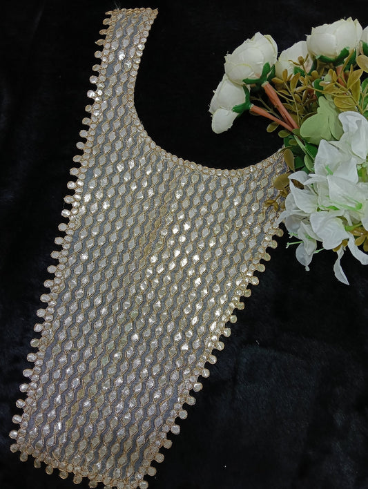 Embroidered Neck Patch Design NE22 - Artiza Lace
