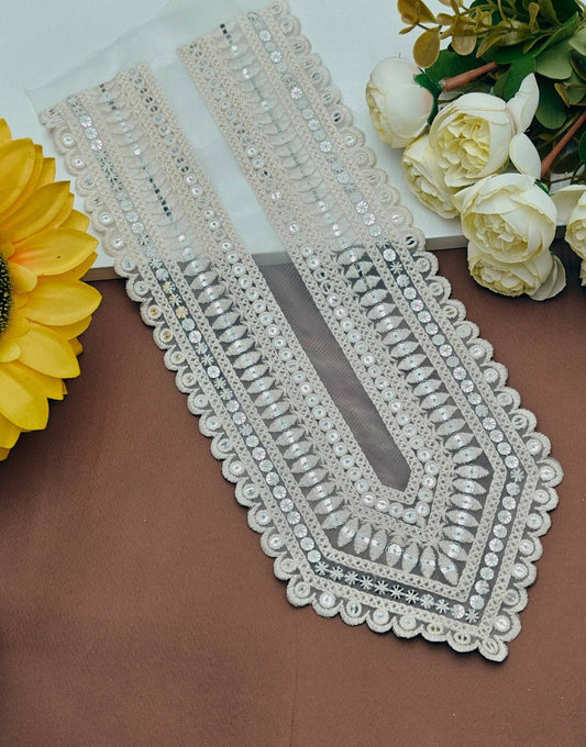 Embroidered Neck Patch Design NE226 - Artiza Lace