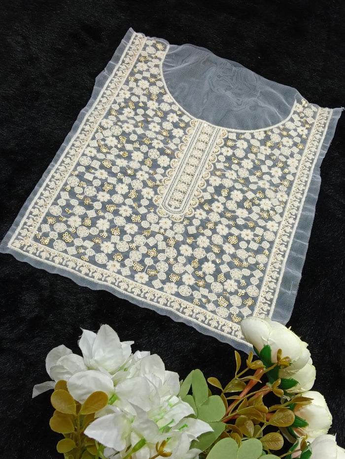 Embroidered Neck Patch Design NE253 - Artiza Lace