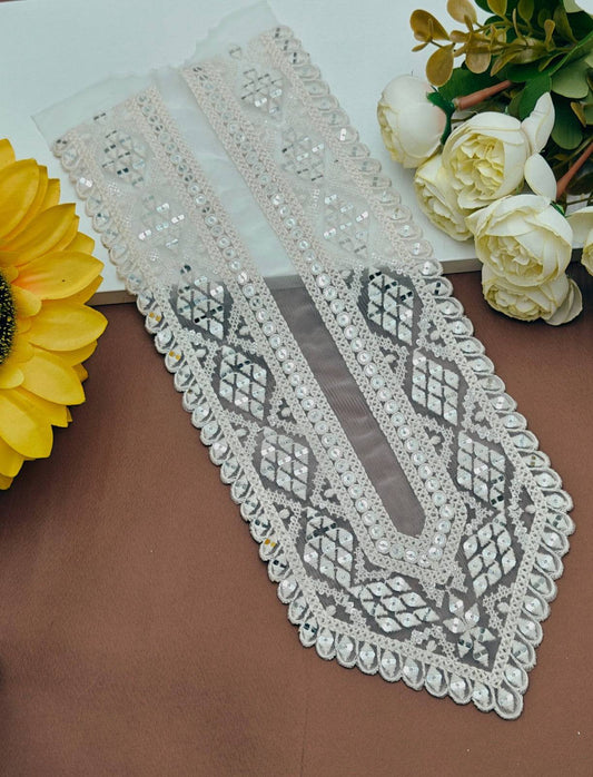 Embroidered Neck Patch Design NE278 - Artiza Lace