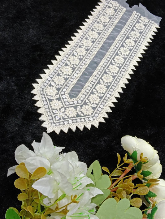 Embroidered Neck Patch Design NE279 - Artiza Lace