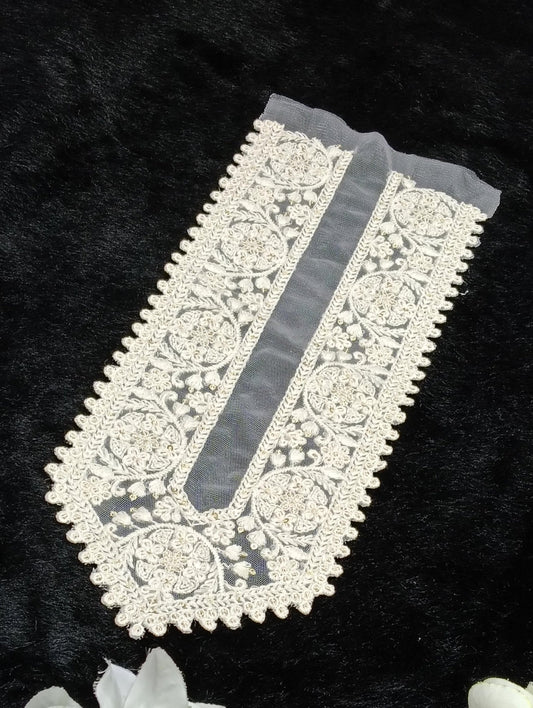 Embroidered Neck Patch Design NE286 - Artiza Lace