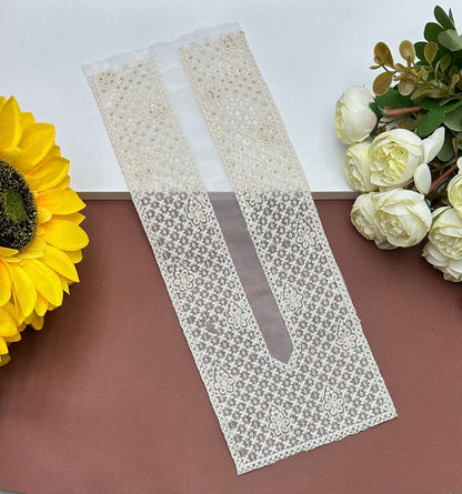Embroidered Neck Patch Design NE287 - Artiza Lace