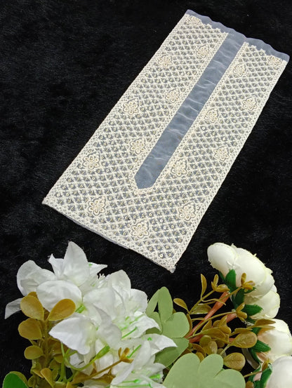 Embroidered Neck Patch Design NE287 - Artiza Lace