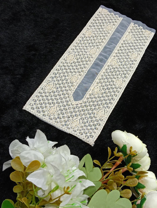 Embroidered Neck Patch Design NE287 - Artiza Lace