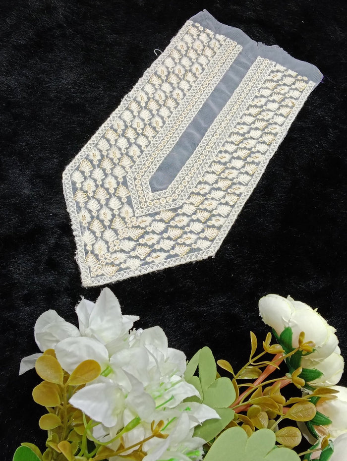 Embroidered Neck Patch Design NE290 - Artiza Lace