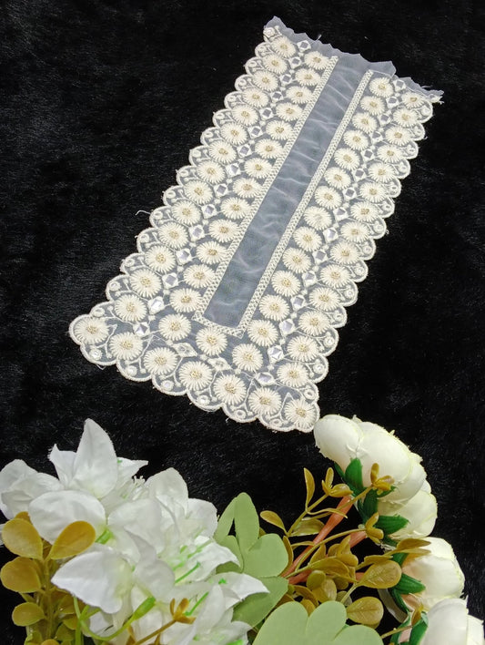 Embroidered Neck Patch Design NE291 - Artiza Lace