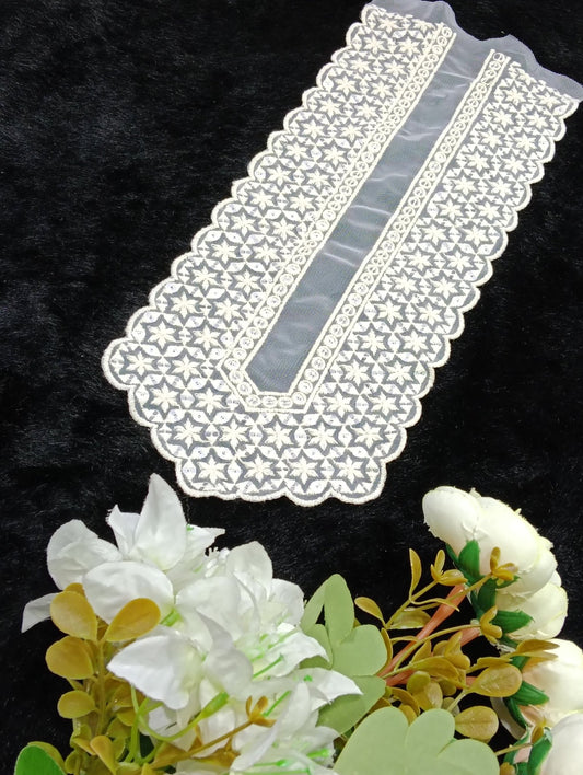 Embroidered Neck Patch Design NE293 - Artiza Lace