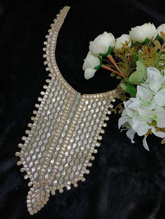 Embroidered Neck Patch Design NE3 - Artiza Lace