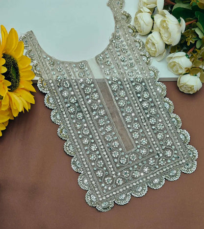 Embroidered Neck Patch Design NE312 - Artiza Lace