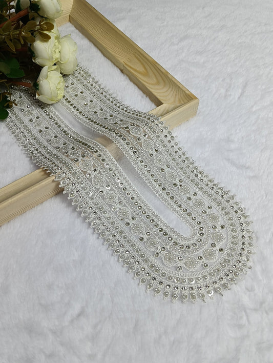 Embroidered Neck Patch Design NE346 - Artiza Lace