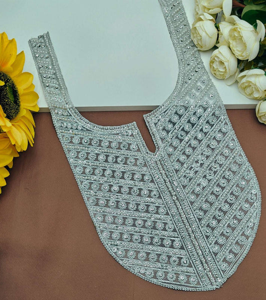 Embroidered Neck Patch Design NE365 - Artiza Lace