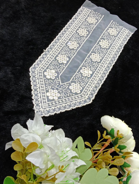 Embroidered Neck Patch Design NE377 - Artiza Lace