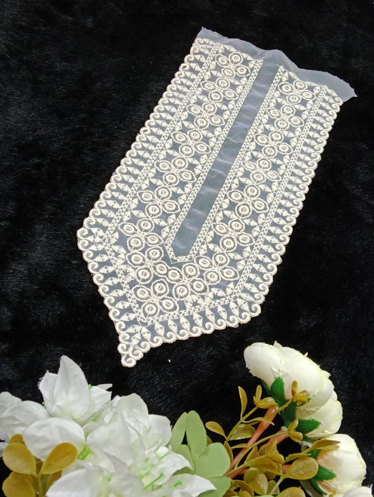 Embroidered Neck Patch Design NE443 - Artiza Lace