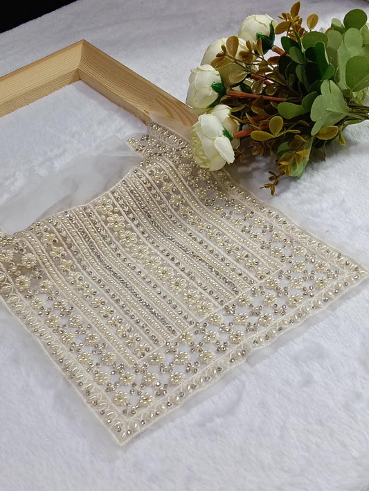 Embroidered Neck Patch Design NE449 - Artiza Lace