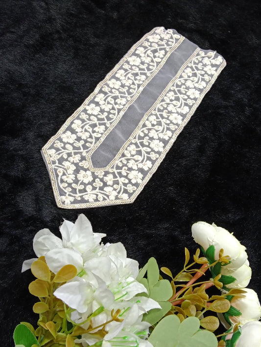 Embroidered Neck Patch Design NE487 - Artiza Lace