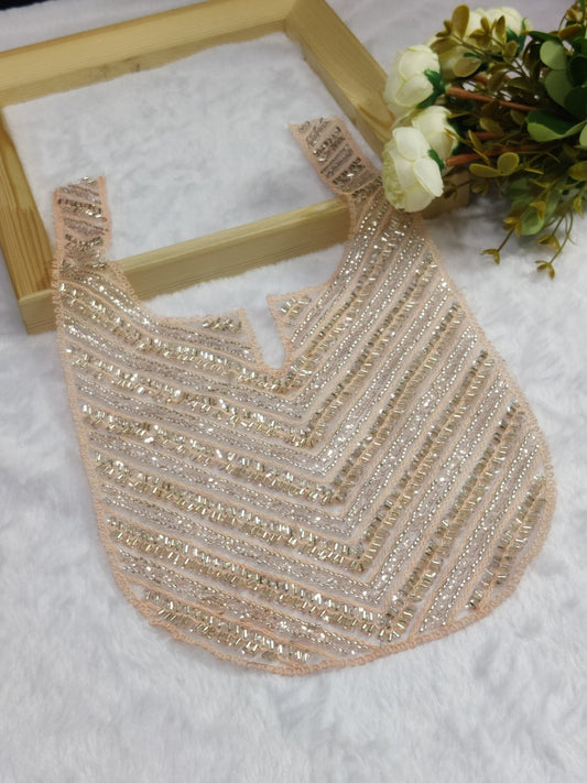 Embroidered Neck Patch Design NE542 - Artiza Lace