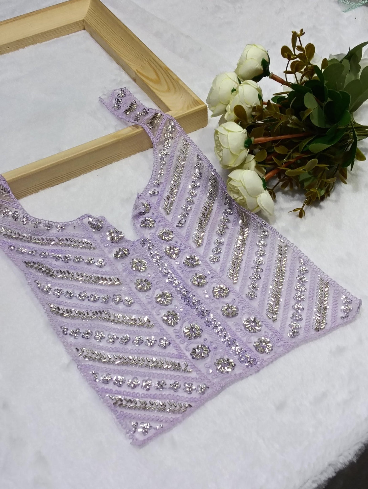 Embroidered Neck Patch Design NE543 - Artiza Lace