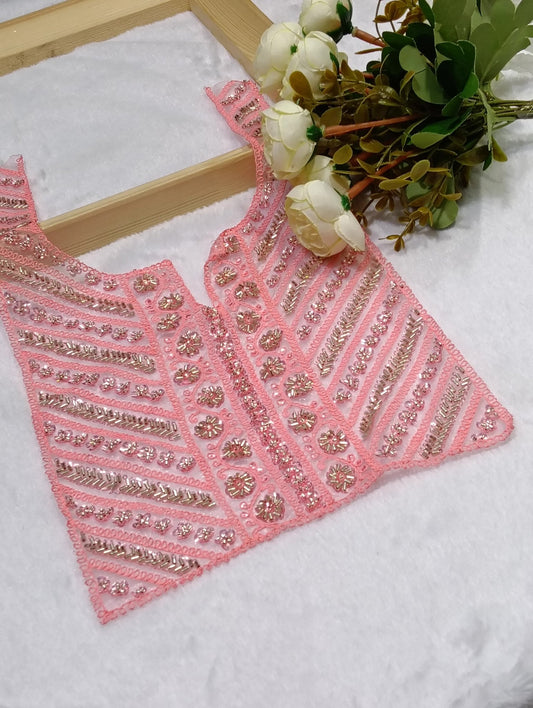 Embroidered Neck Patch Design NE543 - Artiza Lace