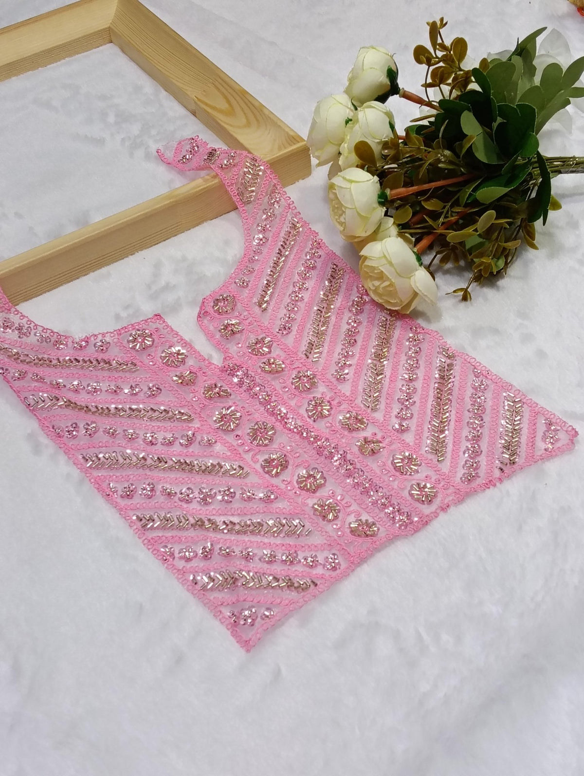 Embroidered Neck Patch Design NE543 - Artiza Lace