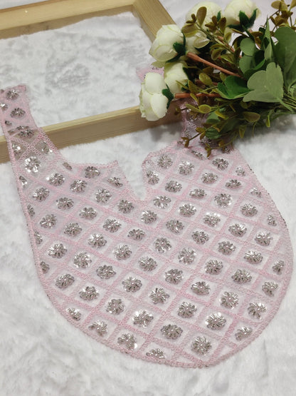 Embroidered Neck Patch Design NE545 - Artiza Lace