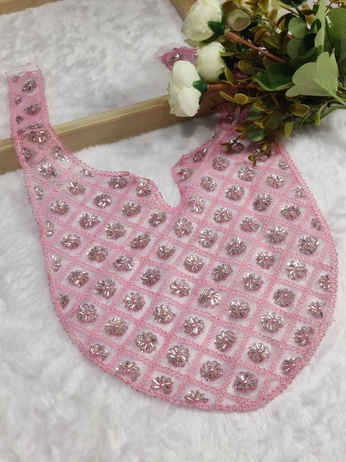 Embroidered Neck Patch Design NE545 - Artiza Lace