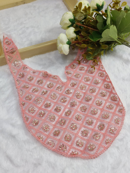 Embroidered Neck Patch Design NE545 - Artiza Lace