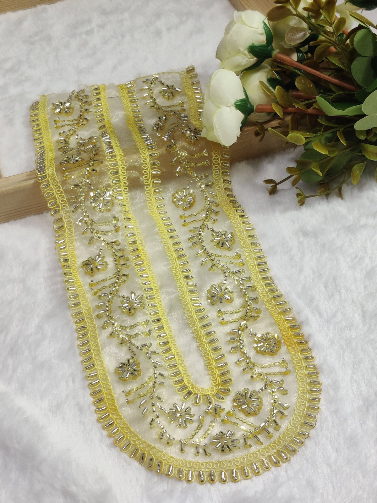 Embroidered Neck Patch Design NE563 - Artiza Lace