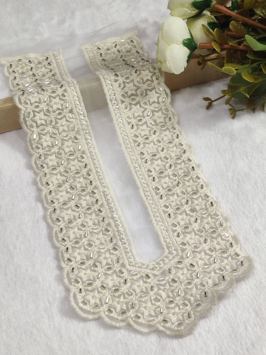 Embroidered Neck Patch Design NE564 - Artiza Lace