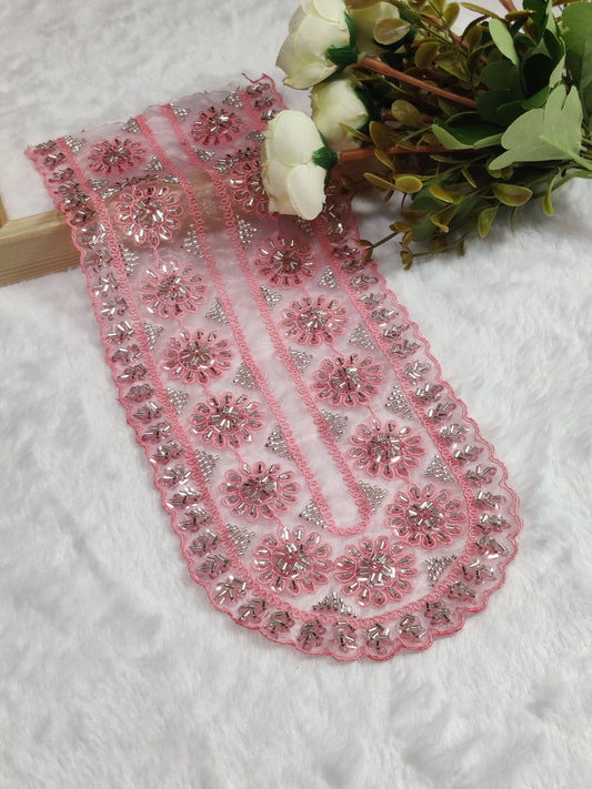 Embroidered Neck Patch Design NE565 - Artiza Lace