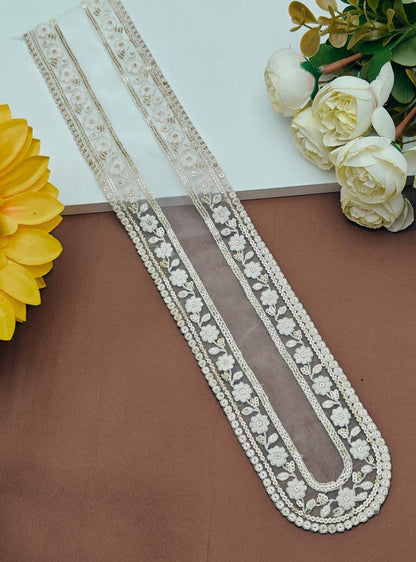Embroidered Neck Patch Design NE576 - Artiza Lace