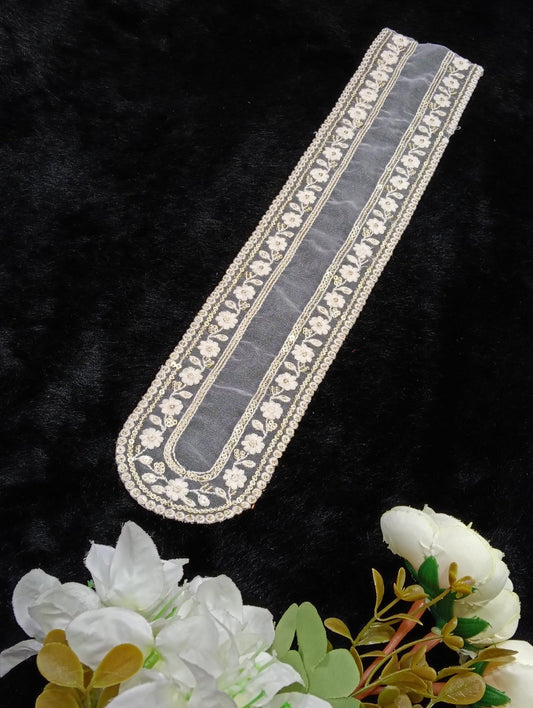 Embroidered Neck Patch Design NE576 - Artiza Lace