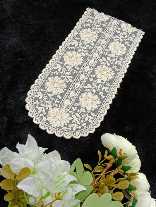 Embroidered Neck Patch Design NE592 - Artiza Lace