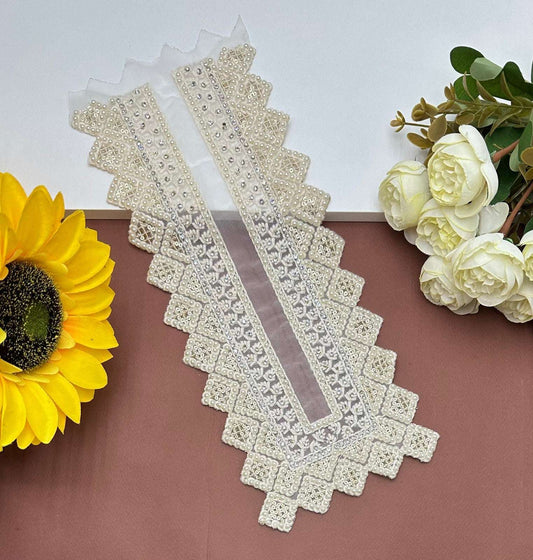 Embroidered Neck Patch Design NE620 - Artiza Lace