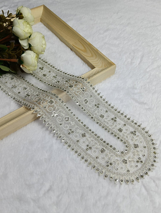 Embroidered Neck Patch Design NE654 - Artiza Lace