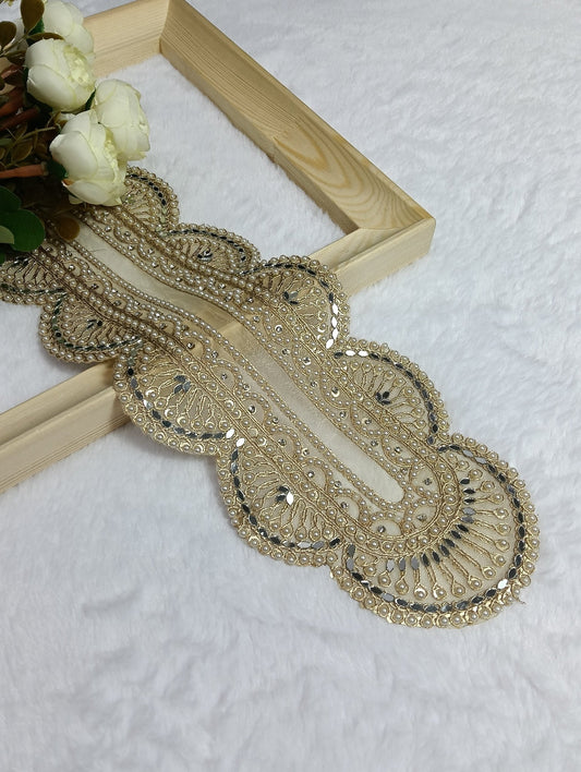 Embroidered Neck Patch Design NE658 - Artiza Lace