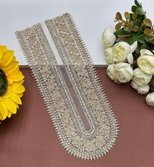Embroidered Neck Patch Design NE659 - Artiza Lace
