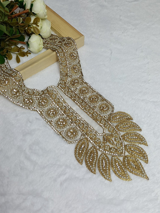 Embroidered Neck Patch Design NE660 - Artiza Lace