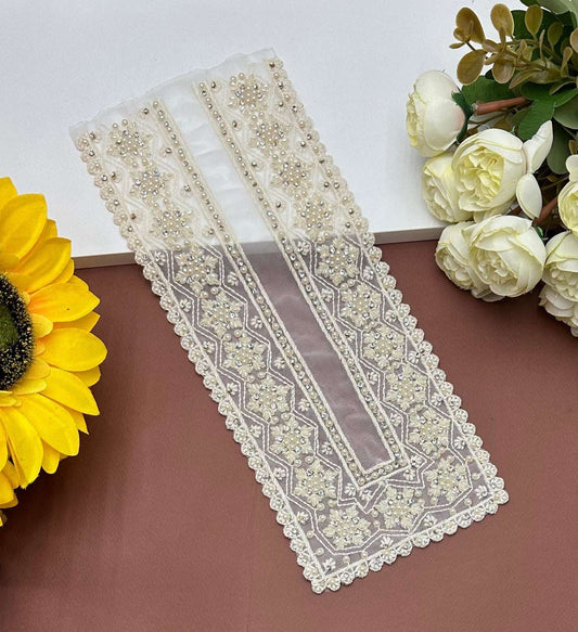 Embroidered Neck Patch Design NE780 - Artiza Lace