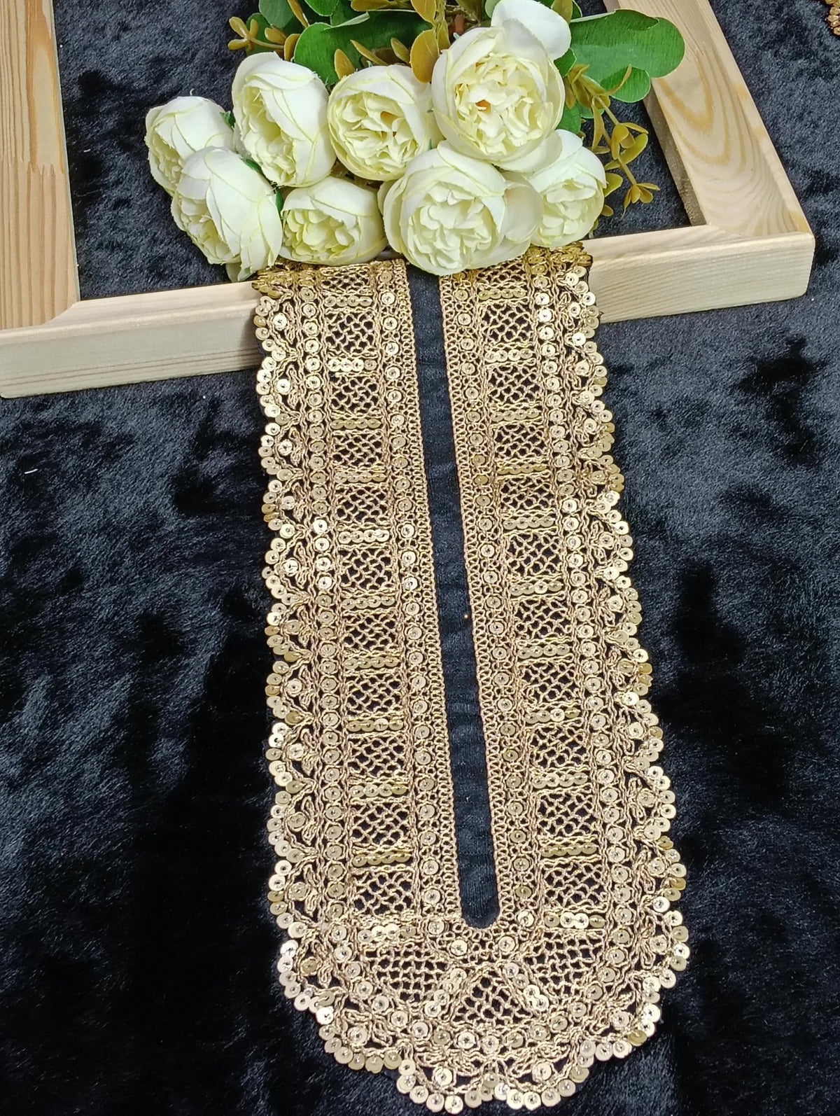 Embroidered Neck Patch Design NE809 - Artiza Lace
