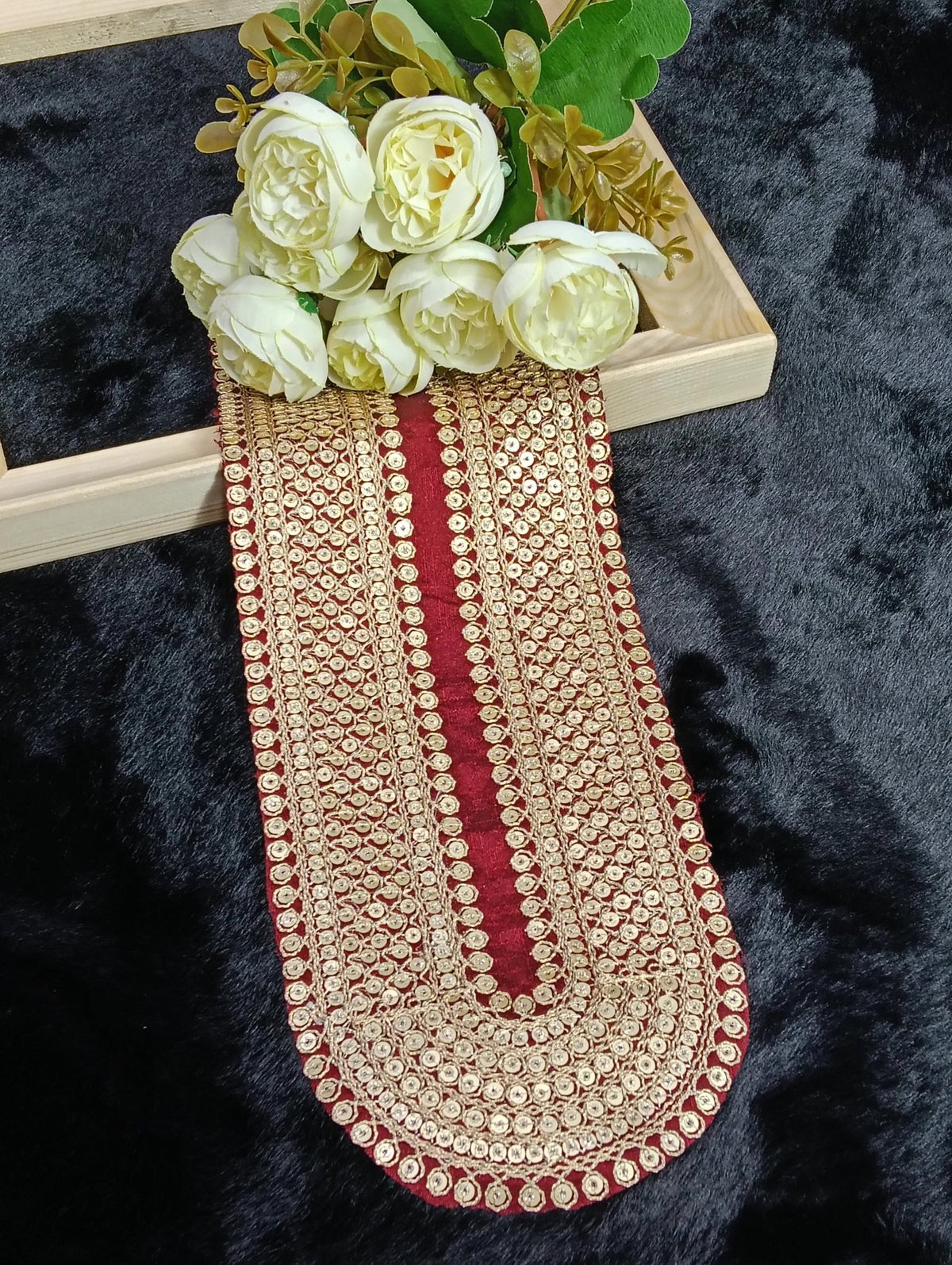 Embroidered Neck Patch Design NE815 - Artiza Lace