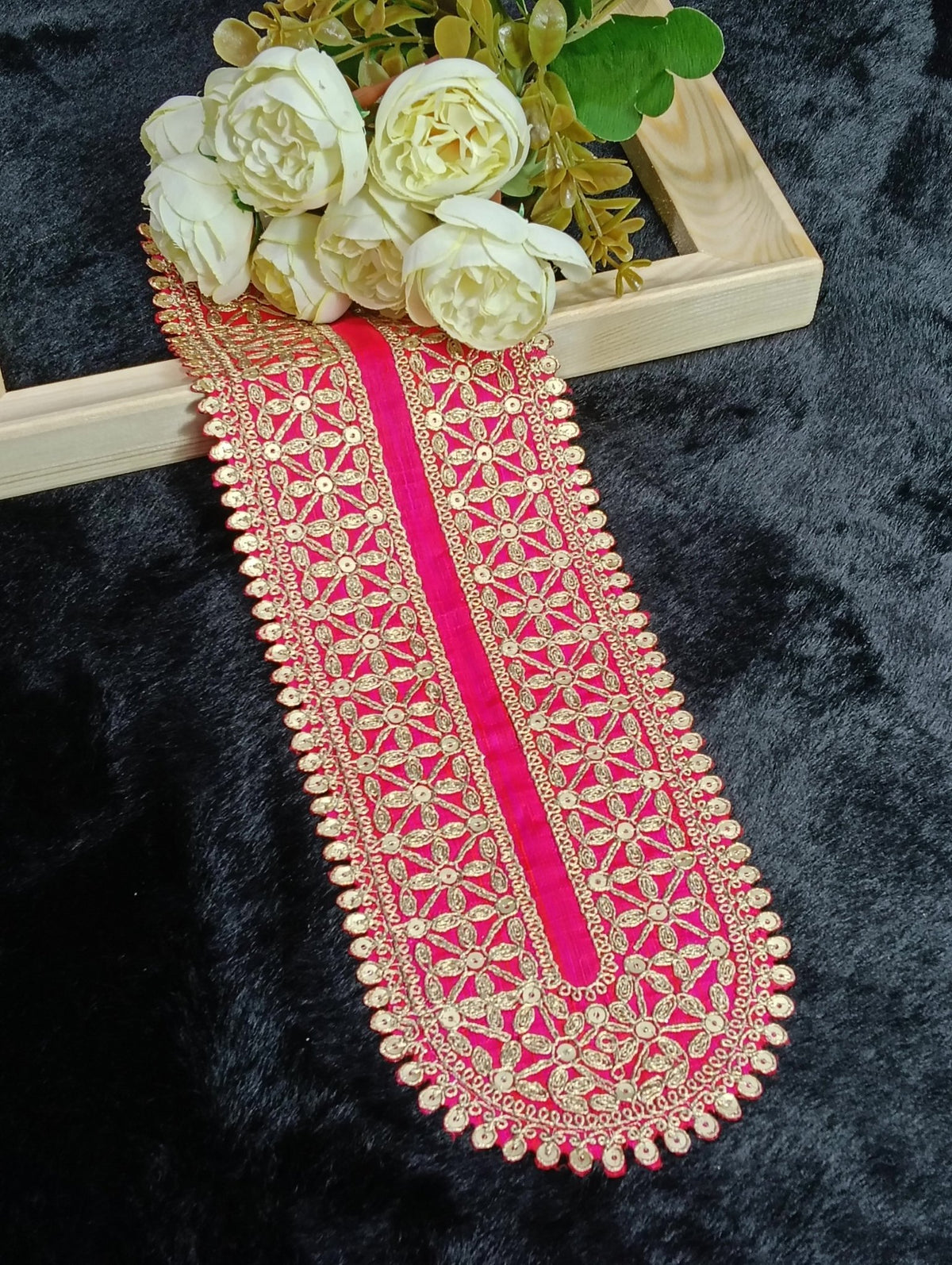 Embroidered Neck Patch Design NE824 - Artiza Lace