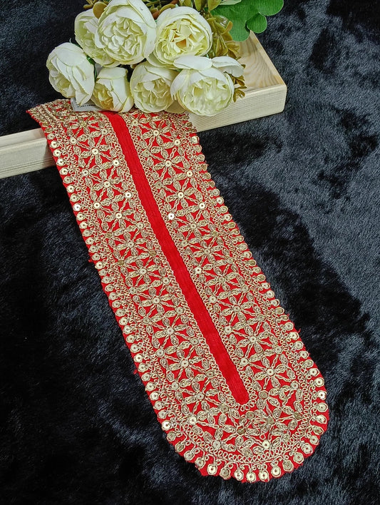 Embroidered Neck Patch Design NE824 - Artiza Lace