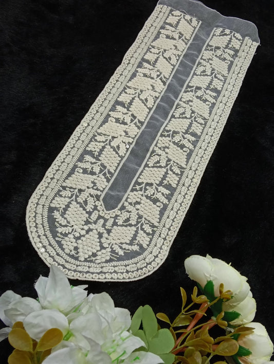 Embroidered Neck Patch Design NE851 - Artiza Lace
