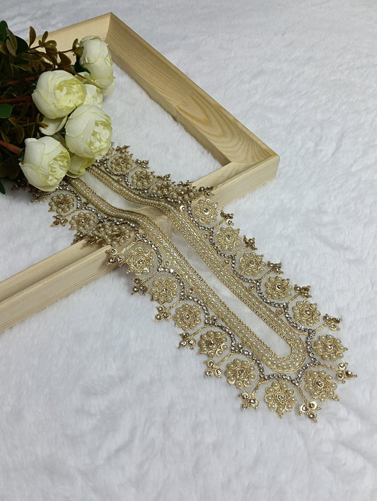 Embroidered Neck Patch Design NE856 - Artiza Lace
