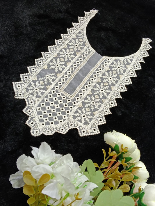 Embroidered Neck Patch Design NE883 - Artiza Lace