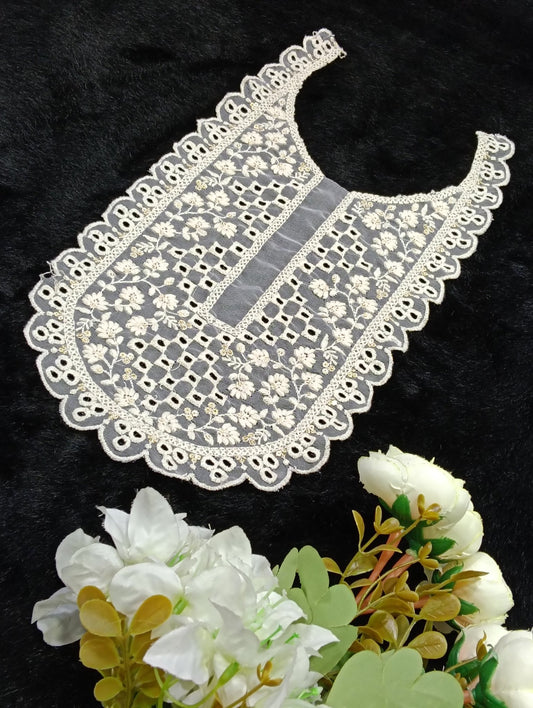 Embroidered Neck Patch Design NE884 - Artiza Lace