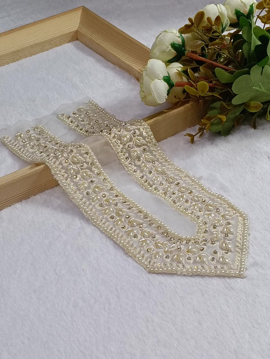 Embroidered Neck Patch Design NE898 - Artiza Lace