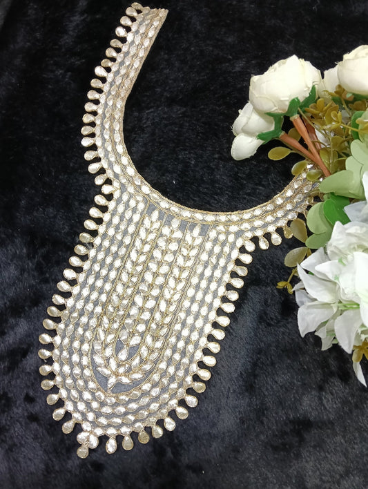 Embroidered Neck Patch Design NE9 - Artiza Lace
